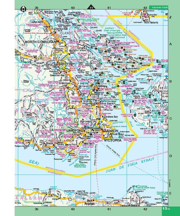 Atlas de cartes - Victoria et île de Vancouver | GM Johnson atlas GM Johnson 