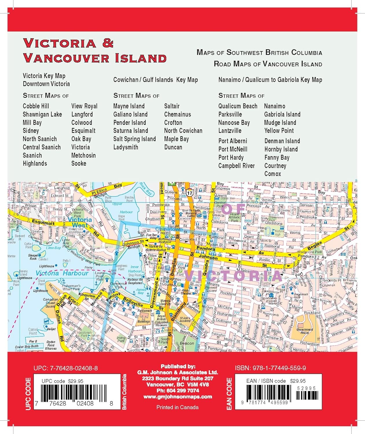 Atlas de cartes - Victoria et île de Vancouver | GM Johnson atlas GM Johnson 