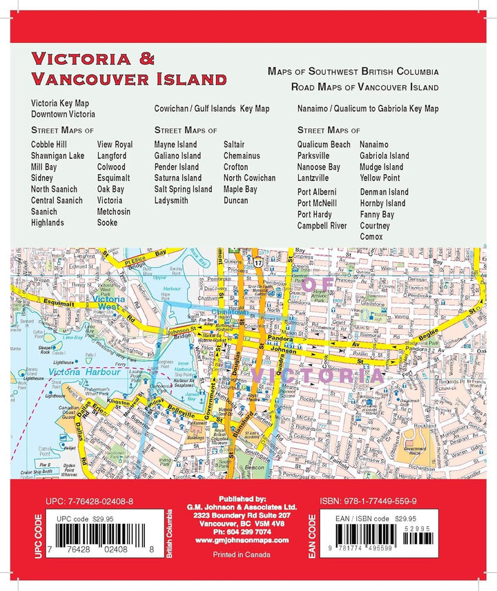 Atlas de cartes - Victoria et île de Vancouver | GM Johnson atlas GM Johnson 