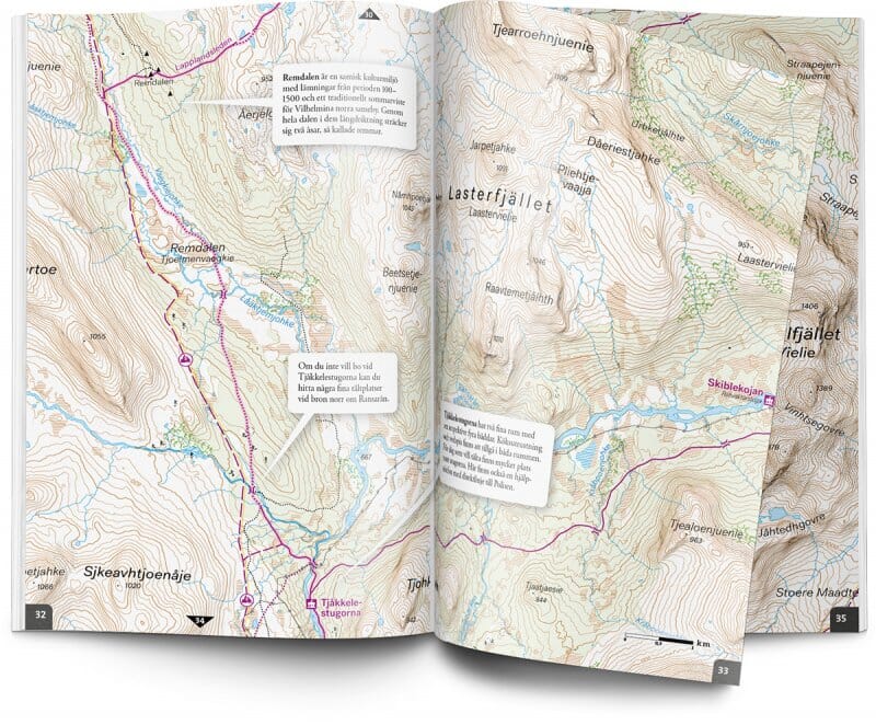 Atlas de plein air - Lapplandsleden (Suède) | Calazo - Friluftsatlas carte pliée Calazo 