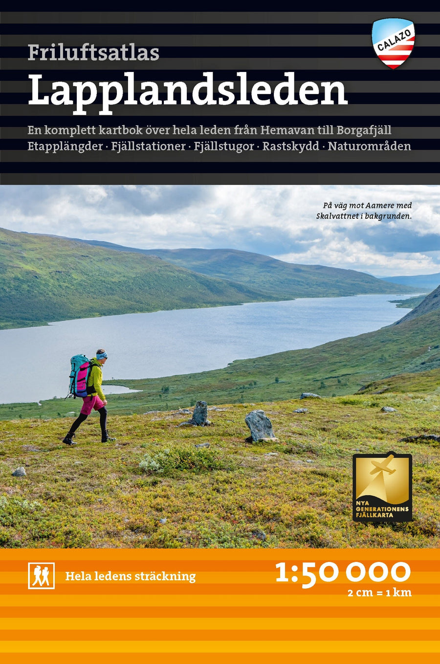 Atlas de plein air - Lapplandsleden (Suède) | Calazo - Friluftsatlas carte pliée Calazo 