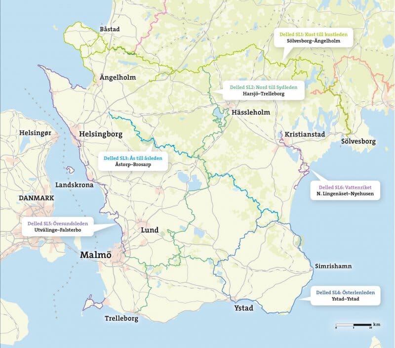 Atlas de plein air - Skåneleden (Suède) | Calazo - Friluftsatlas atlas Calazo