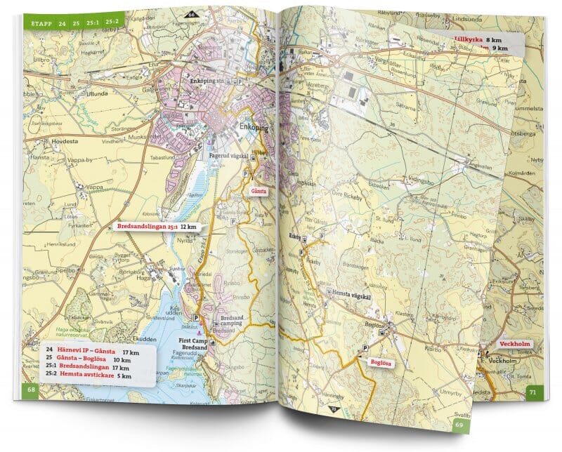 Atlas de plein air - Upplandsleden (Suède) | Calazo - Friluftsatlas atlas Calazo