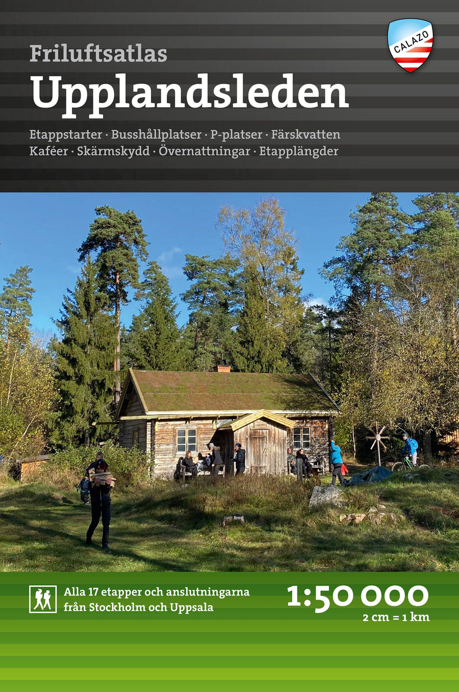 Atlas de plein air - Upplandsleden (Suède) | Calazo - Friluftsatlas carte pliée Calazo 