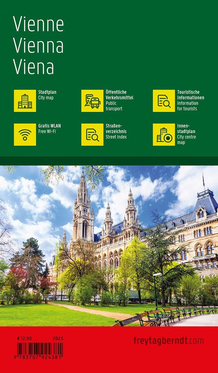 Atlas de poche - Vienne | Freytag & Berndt plan de ville Freytag & Berndt