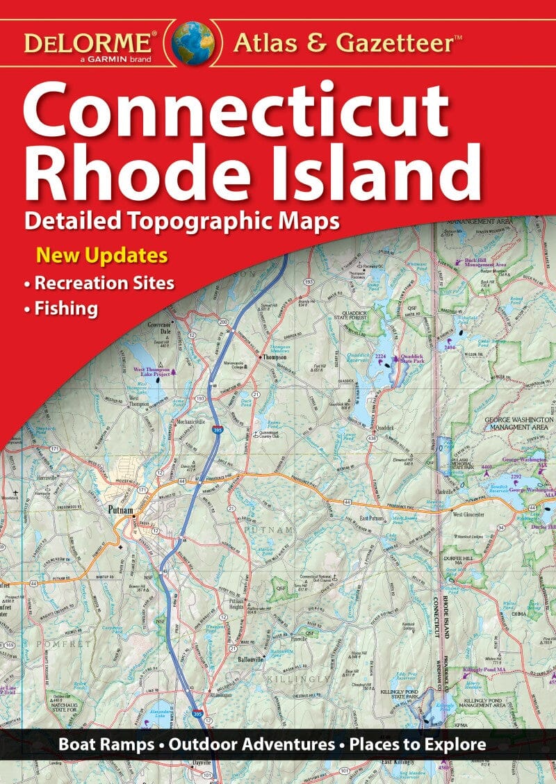 Atlas et répertoire géographique - Connecticut et Rhode Island | DeLorme atlas DeLorme Default Title