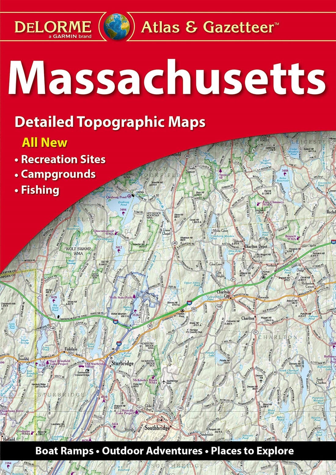 Atlas et répertoire géographique - Massachusetts | DeLorme atlas DeLorme Default Title