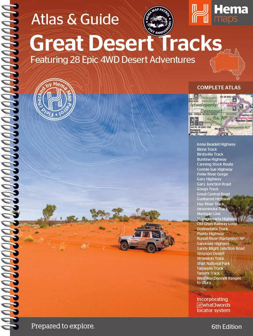Atlas & Guide - Great Desert Tracks (Central Australia) | Hema Maps ...