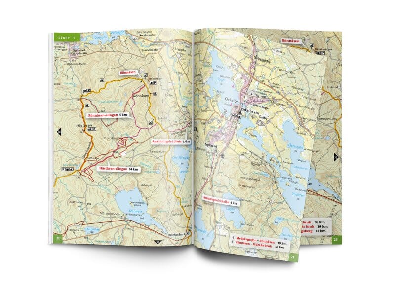 Atlas pédestre- Gästrikeleden (Suède) | Calazo atlas Calazo 