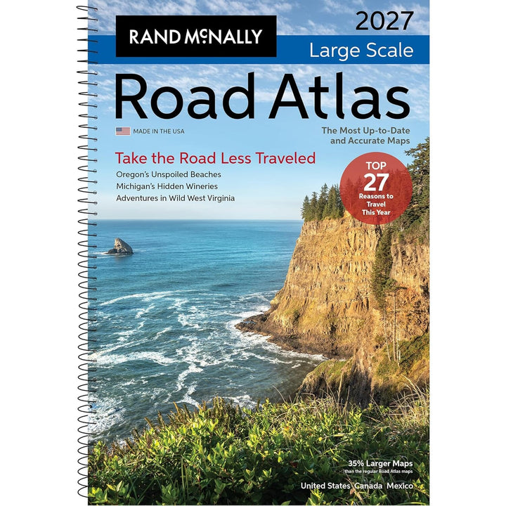 Atlas routier à grande échelle - États-Unis, Canada, Mexique 2027 | Rand McNally atlas Rand McNally 