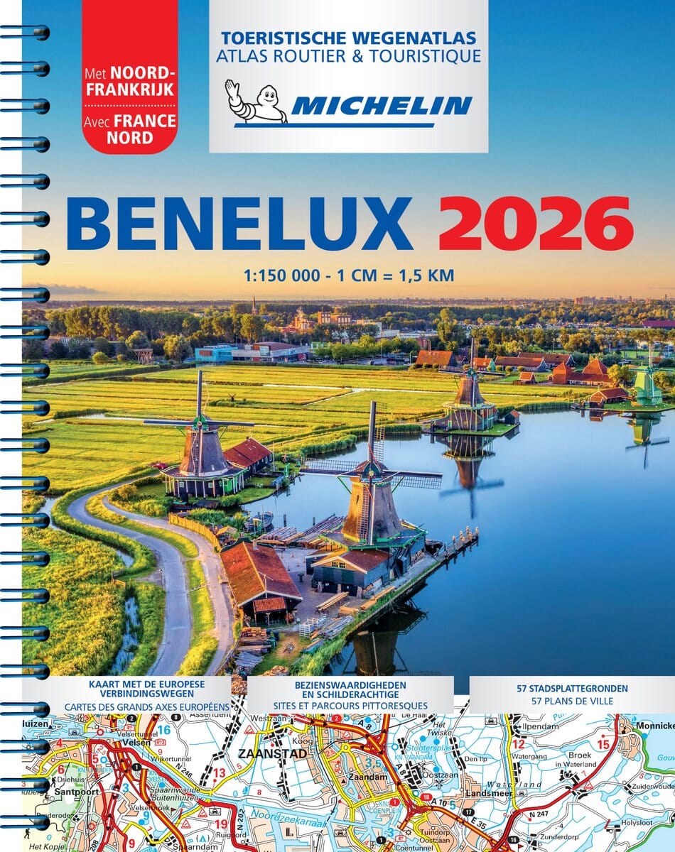 Atlas routier à spirales - Benelux 2026 | Michelin atlas Michelin 