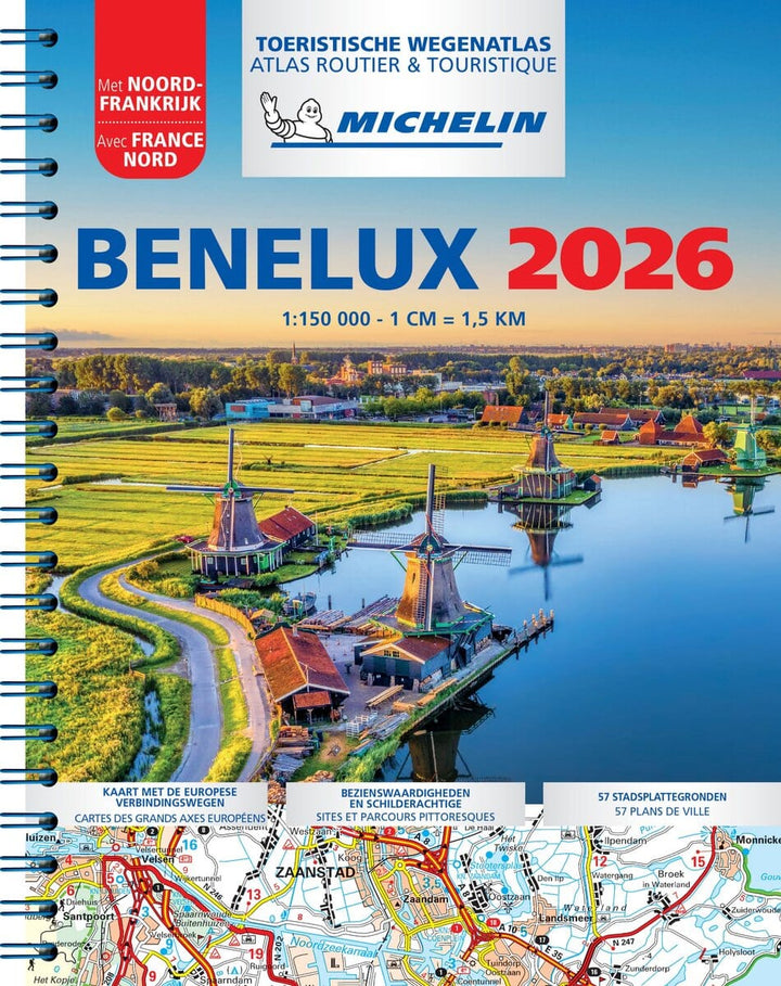 Atlas routier à spirales - Benelux 2026 | Michelin atlas Michelin 