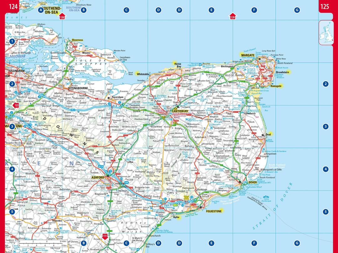 Atlas routier (à spirales)- Grande Bretagne, Irlande du Nord | Freytag & Berndt atlas Freytag & Berndt 
