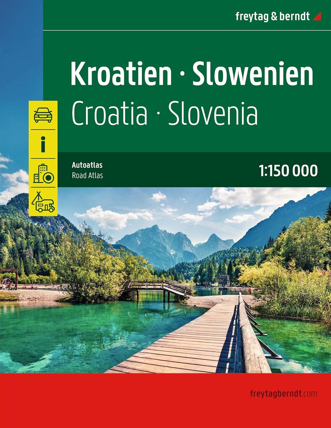 Atlas routier - Croatie & Slovénie | Freytag & Berndt - 1:150 000 atlas Freytag & Berndt 