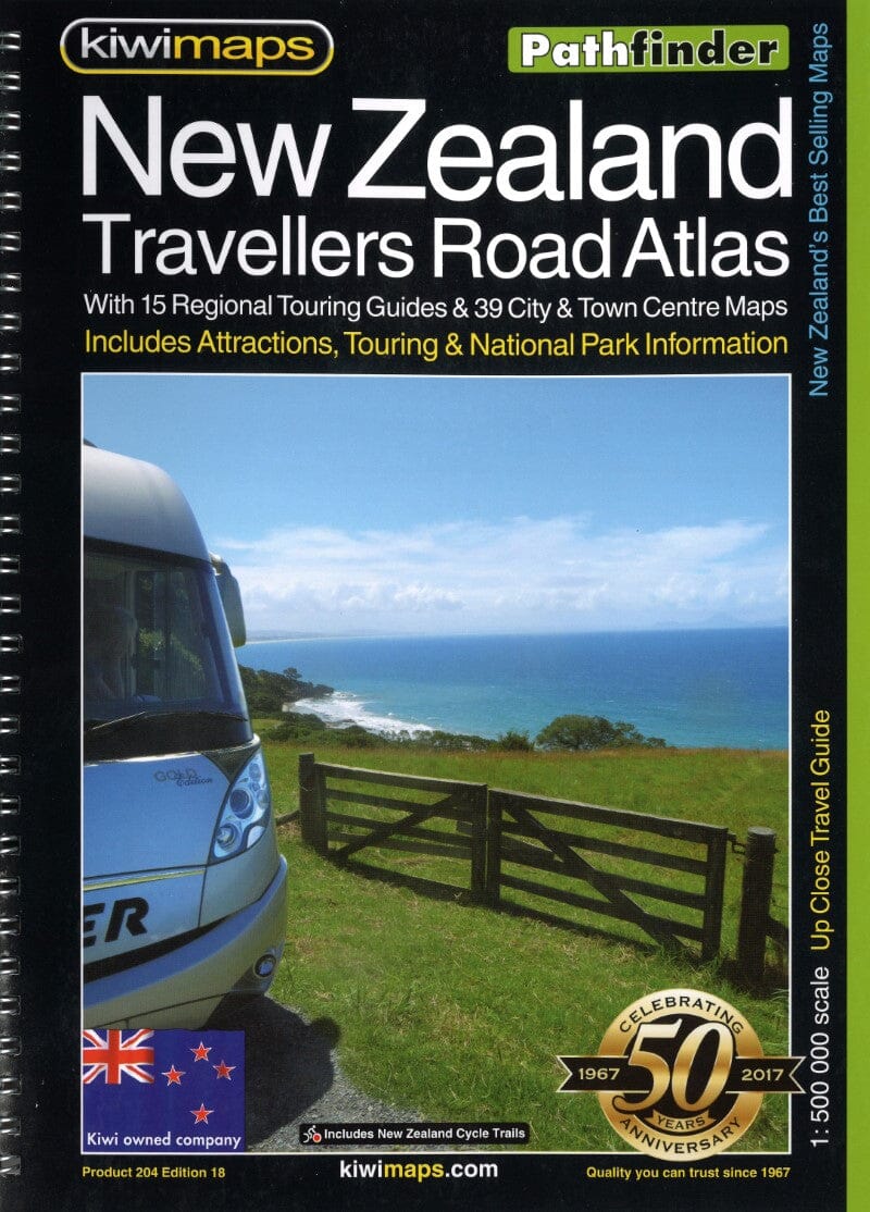 Atlas routier des voyageurs - Nouvelle-Zélande | Kiwi Maps atlas Kiwi Maps Default Title