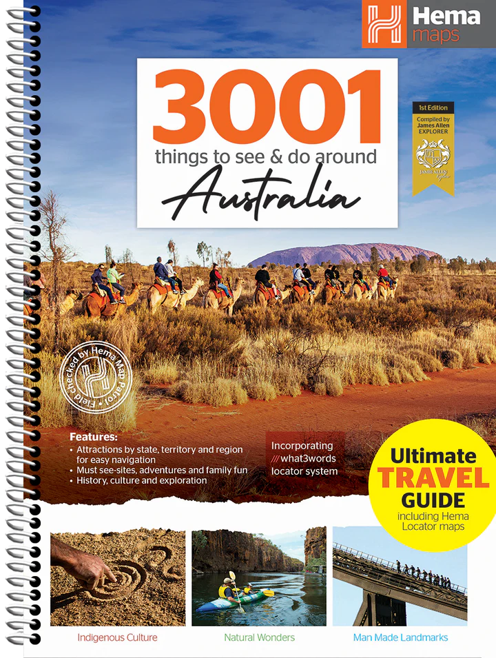 Atlas routier et guide de l'Australie - Hema's 3001 things to see & do around Australia | Hema Maps atlas Hema Maps 