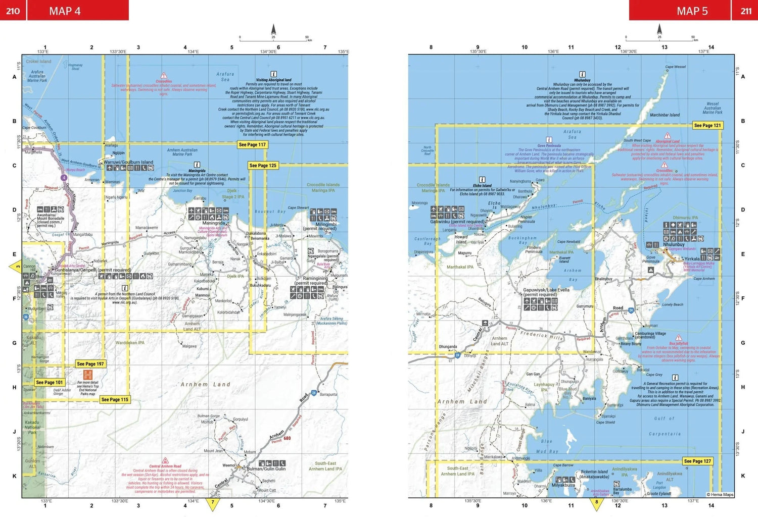 Atlas routier et guide - Top End and Gulf (Australie) | Hema Maps atlas Hema Maps 
