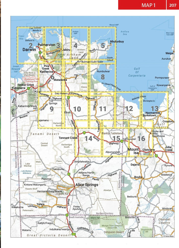 Atlas routier et guide - Top End and Gulf (Australie) | Hema Maps atlas Hema Maps 