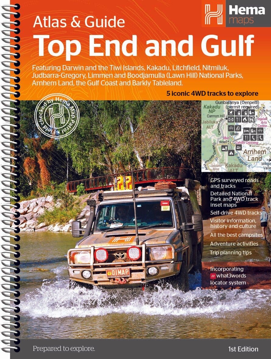Atlas & guide Top End & Gulf Australia – 4x4 maps | Hema – Cartovia