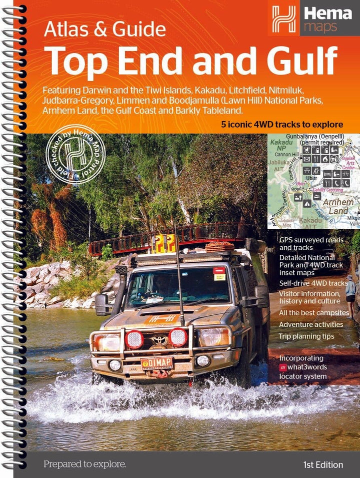 Atlas routier et guide - Top End and Gulf (Australie) | Hema Maps atlas Hema Maps 