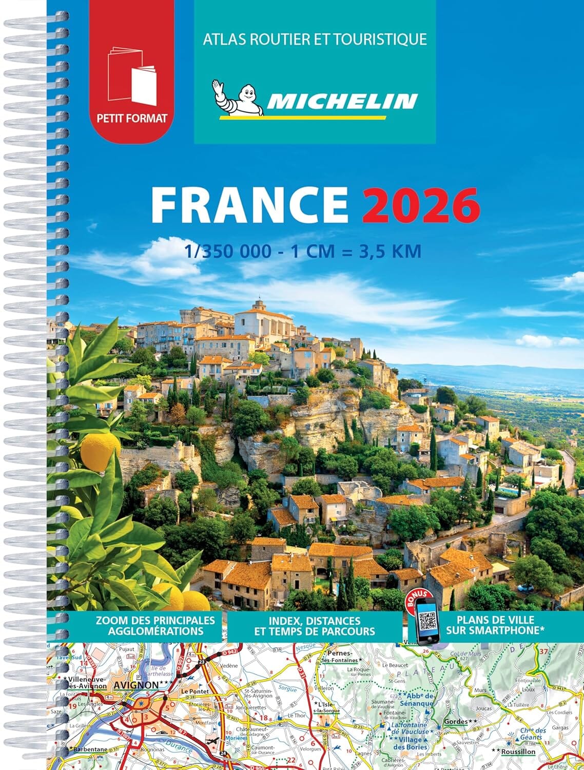 Small format road atlas - France (spiral-bound) - 2025 edition
