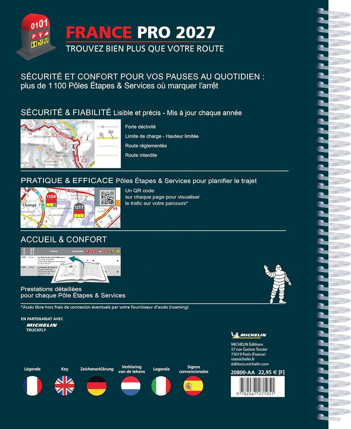 Atlas routier - France PRO 2027 (à spirales) | Michelin atlas Michelin 