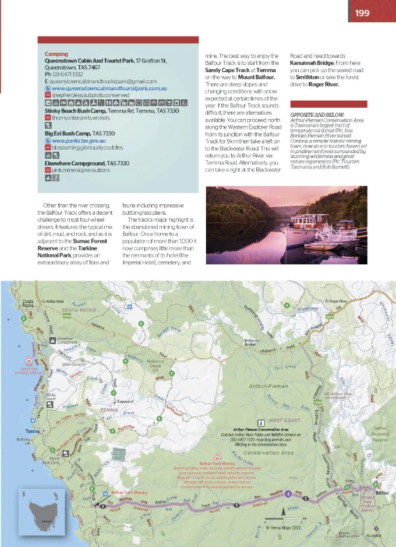 Atlas routier & guide - Tasmanie (format A4) | Hema Maps atlas Hema Maps 