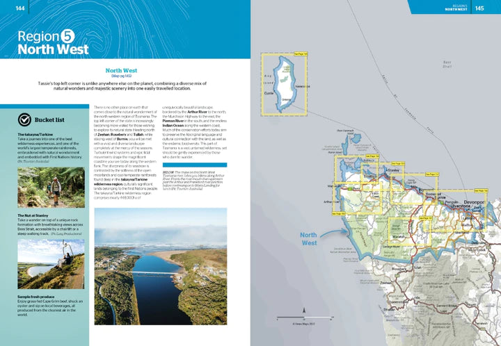 Atlas routier & guide - Tasmanie (format A4) | Hema Maps atlas Hema Maps 