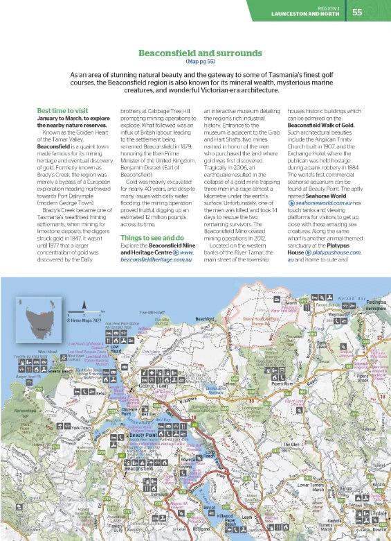 Atlas routier & guide - Tasmanie (format A4) | Hema Maps atlas Hema Maps 