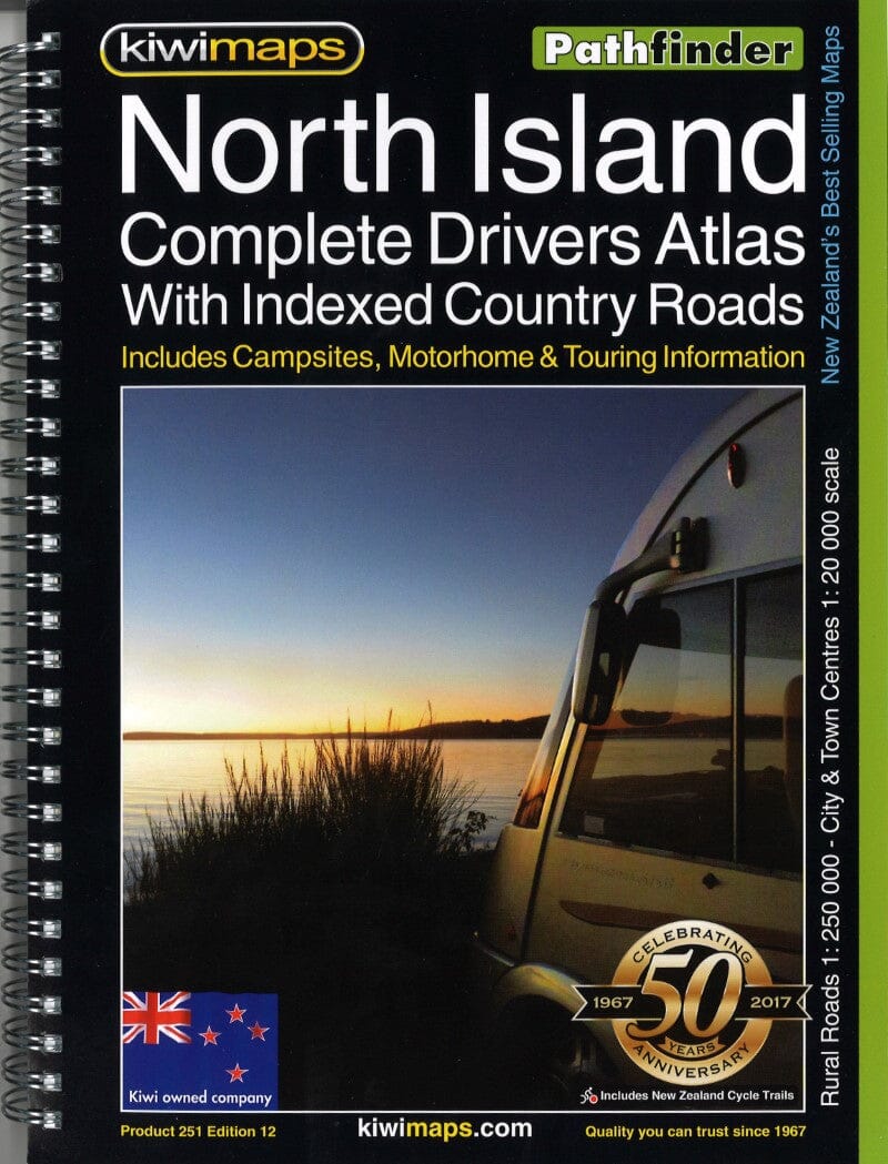 Atlas routier - Routes rurales de l'île du Nord (Nouvelle-Zélande) | Kiwi Maps atlas Kiwi Maps Default Title