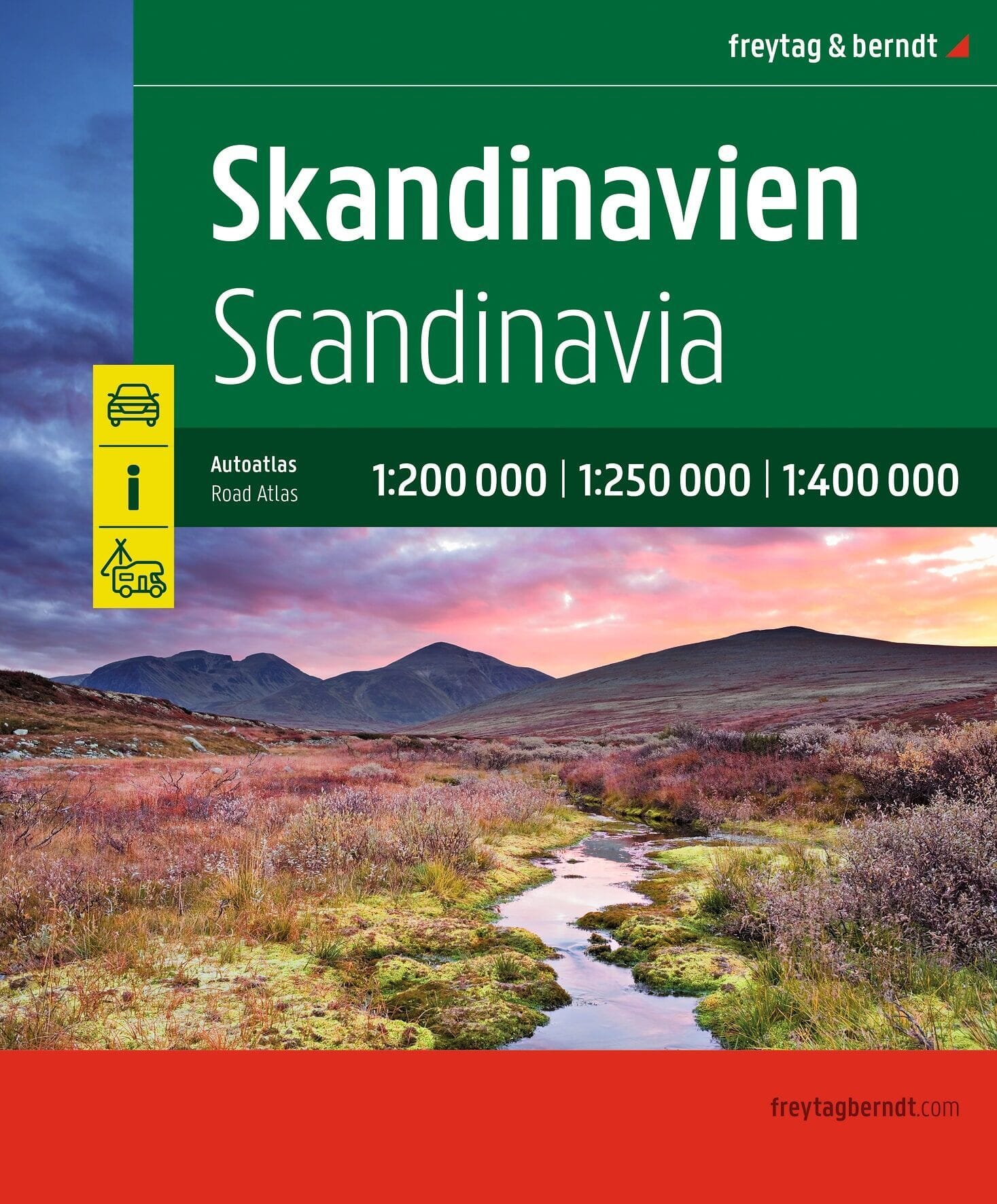 Atlas routier - Scandinavie (Danemark, Norvège, Suède, Finlande) | Freytag & Berndt atlas Freytag & Berndt 