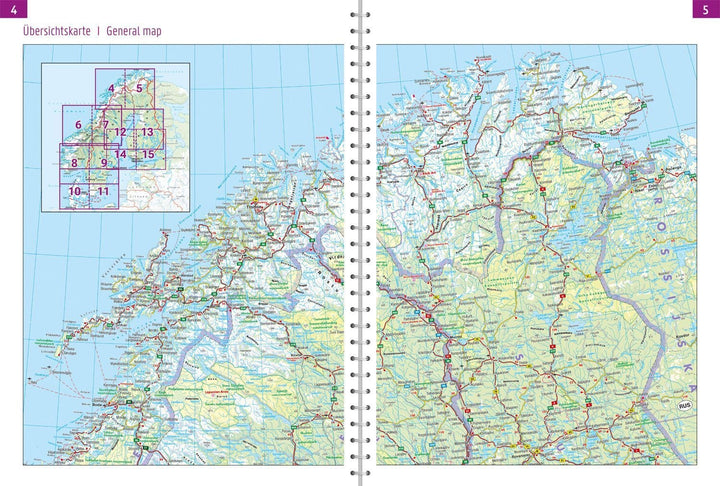 Atlas routier - Scandinavie (Danemark, Norvège, Suède, Finlande) | Freytag & Berndt atlas Freytag & Berndt 