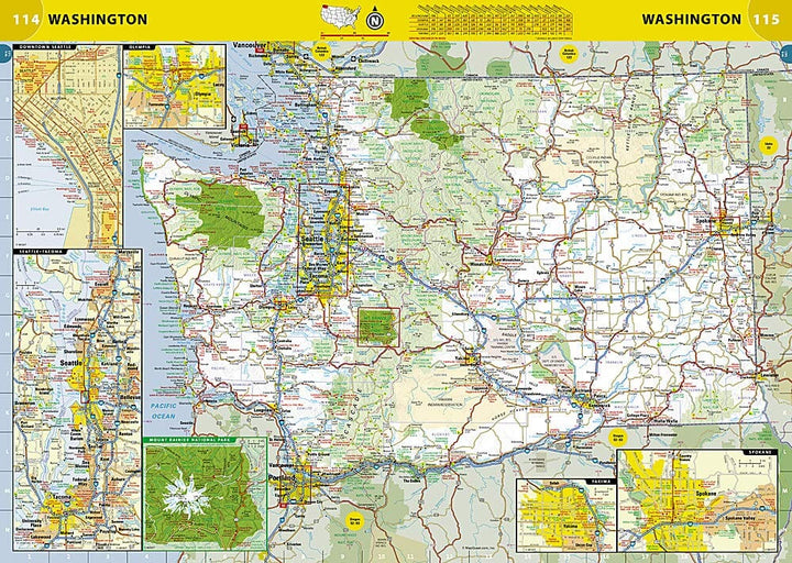 Atlas routier très grand format - USA, Canada & Mexique (38 x 28,3 cm) | National Geographic atlas National Geographic 