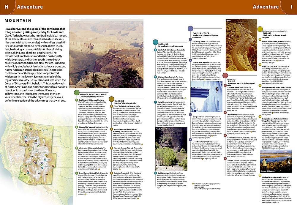 Atlas routier très grand format - USA, Canada & Mexique (38 x 28,3 cm) | National Geographic atlas National Geographic 
