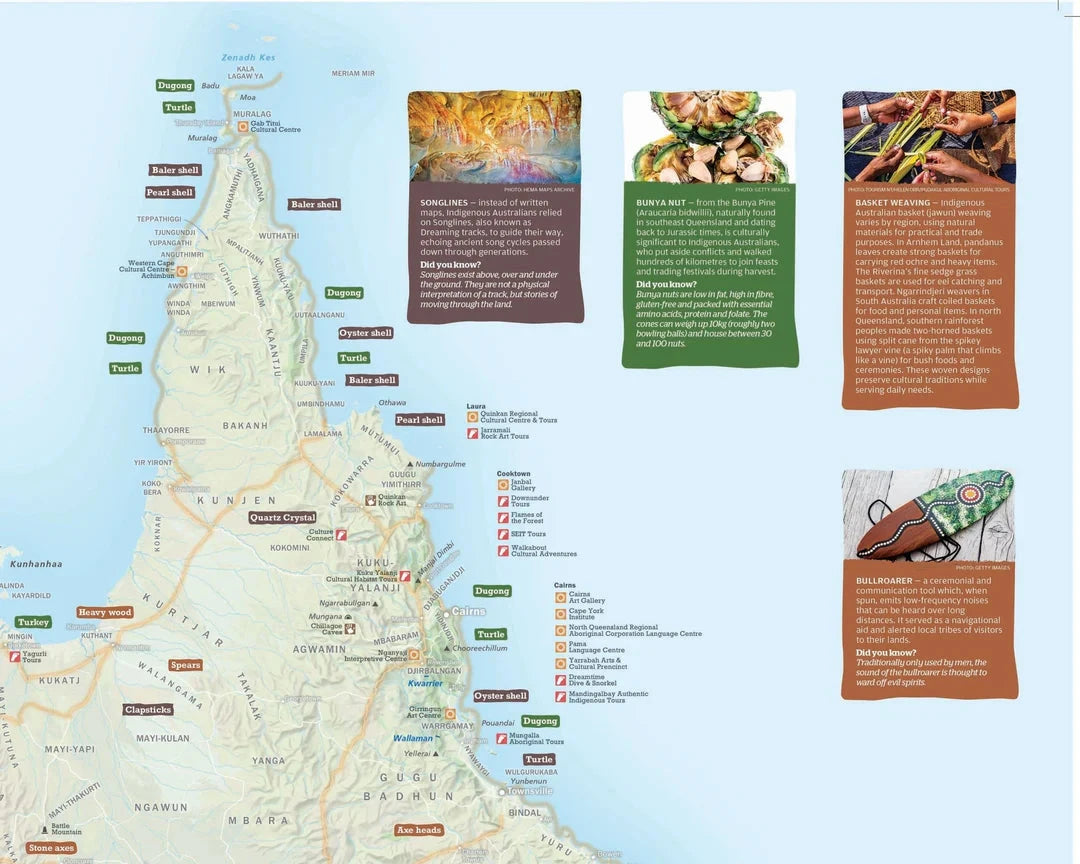 Australia Indigenous Journeys | Hema Maps carte routière Hema Maps 