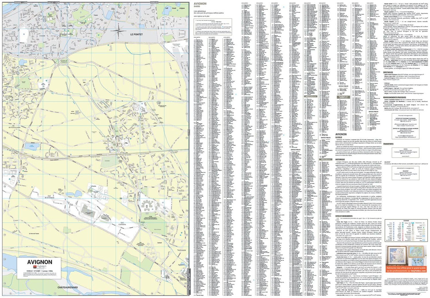 Avignon, Vaucluse - Plan de ville | Blay Foldex plan de ville Blay Foldex