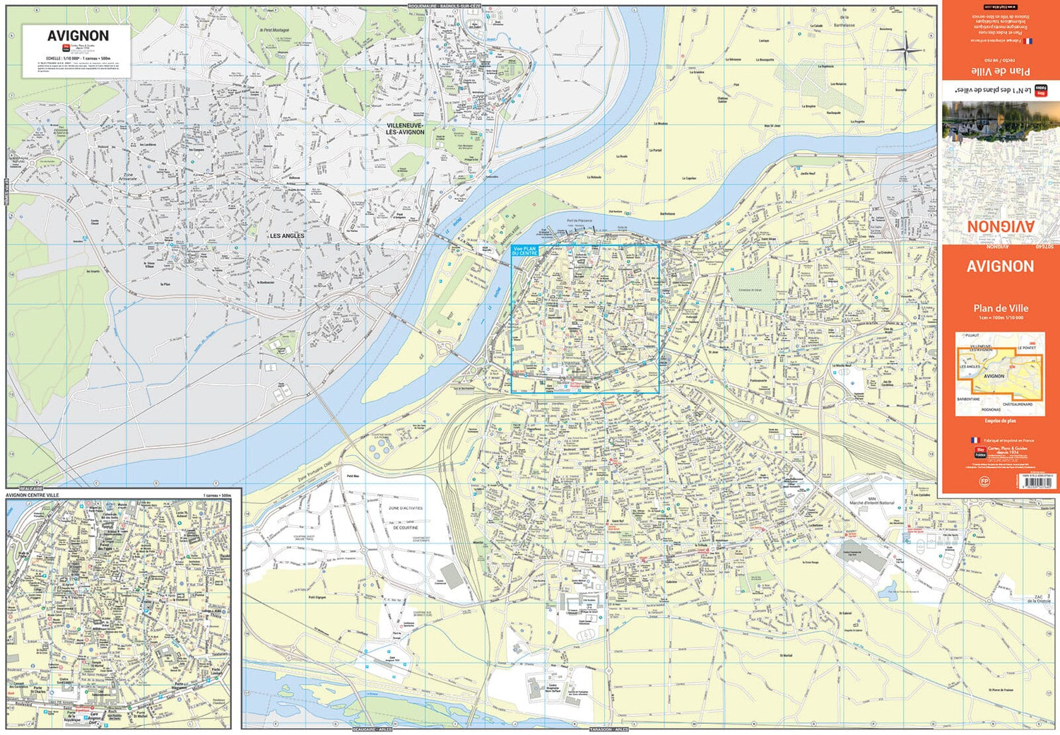 Avignon, Vaucluse - Plan de ville | Blay Foldex plan de ville Blay Foldex