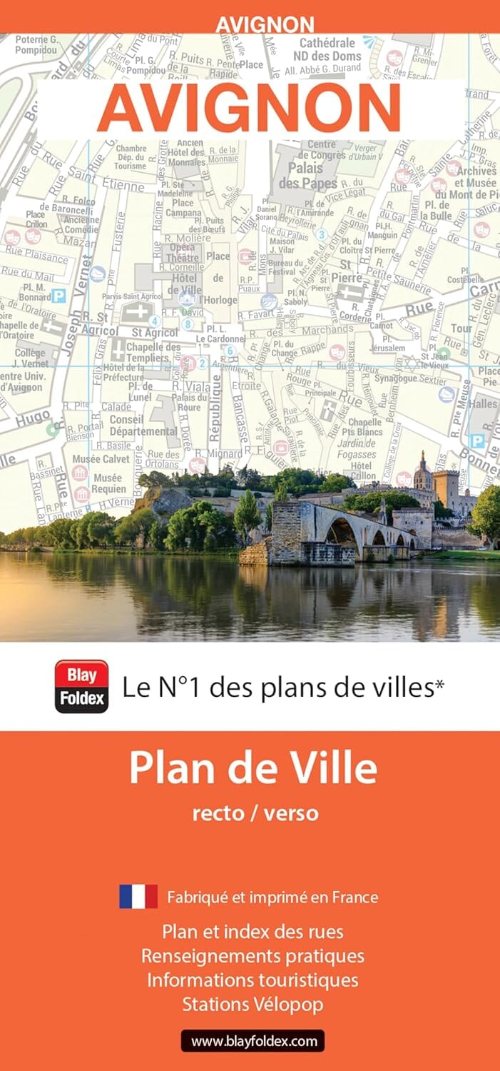 Avignon, Vaucluse - Plan de ville | Blay Foldex plan de ville Blay Foldex 