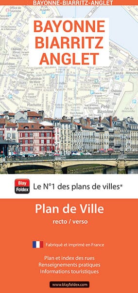 Bayonne, Biarritz, Anglet, Pyrénées-Atlantiques - Plan de ville | Blay Foldex plan de ville Blay Foldex