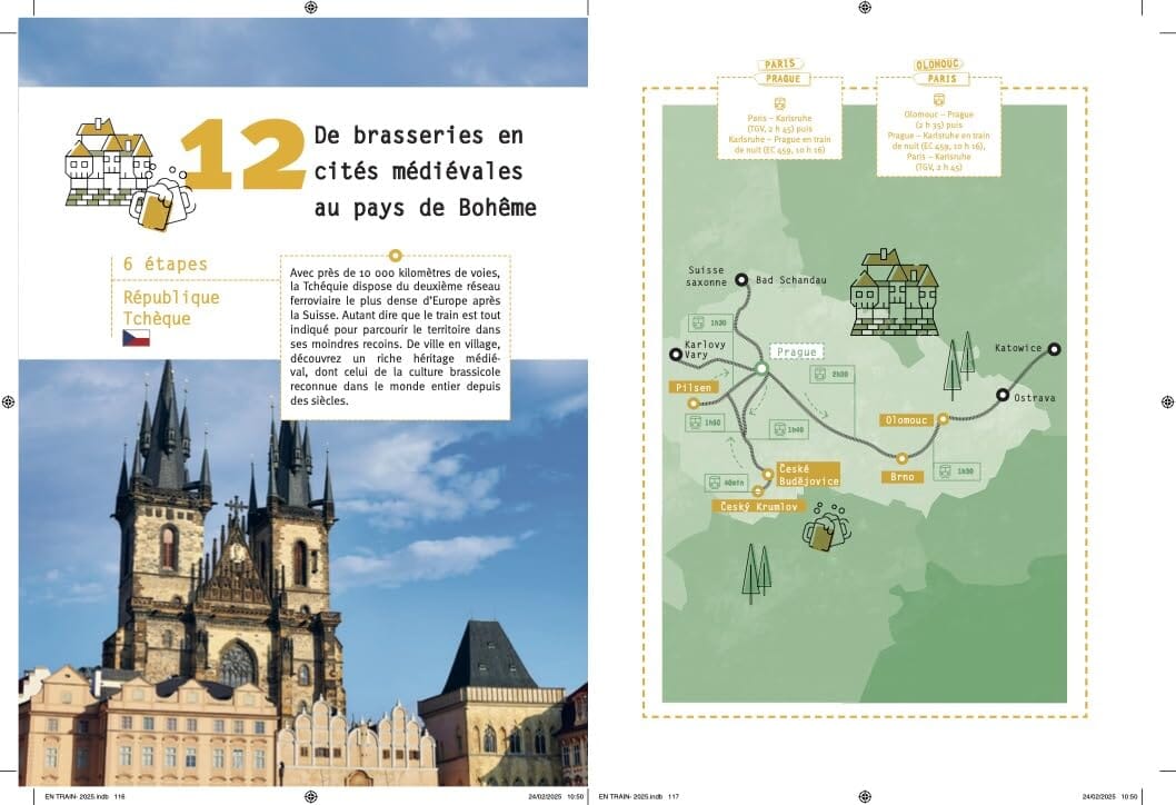 Beau livre - En train : 32 itinéraires pour voyager autrement en Europe | Gallimard beau livre Gallimard 