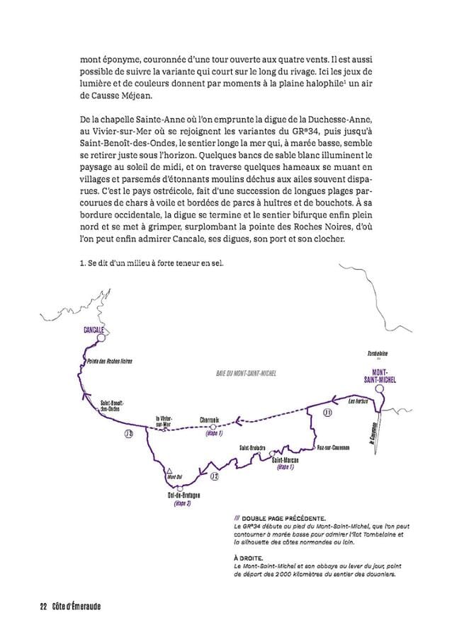 Beau livre - GR®34: Le sentier des Douaniers de la baie du mont-Saint-Michel à Saint-Nazaire | Glénat beau livre Glénat 
