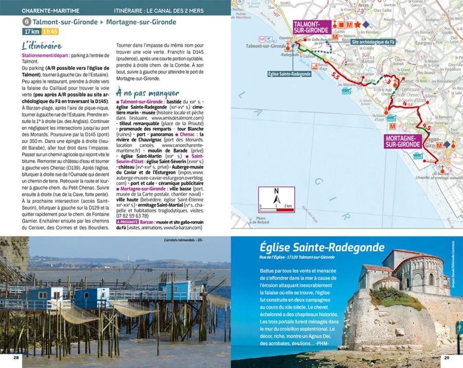 Beau livre - Les plus beaux itinéraires à vélo en France | Chamina guide cycliste Chamina