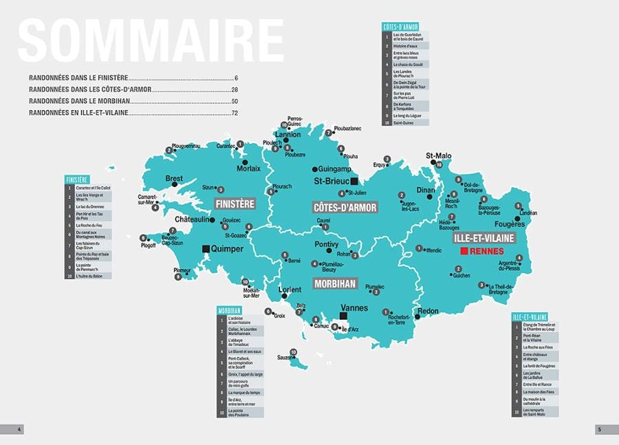 Beau livre - Les plus belles randonnées en Bretagne | Chamina beau livre Chamina 