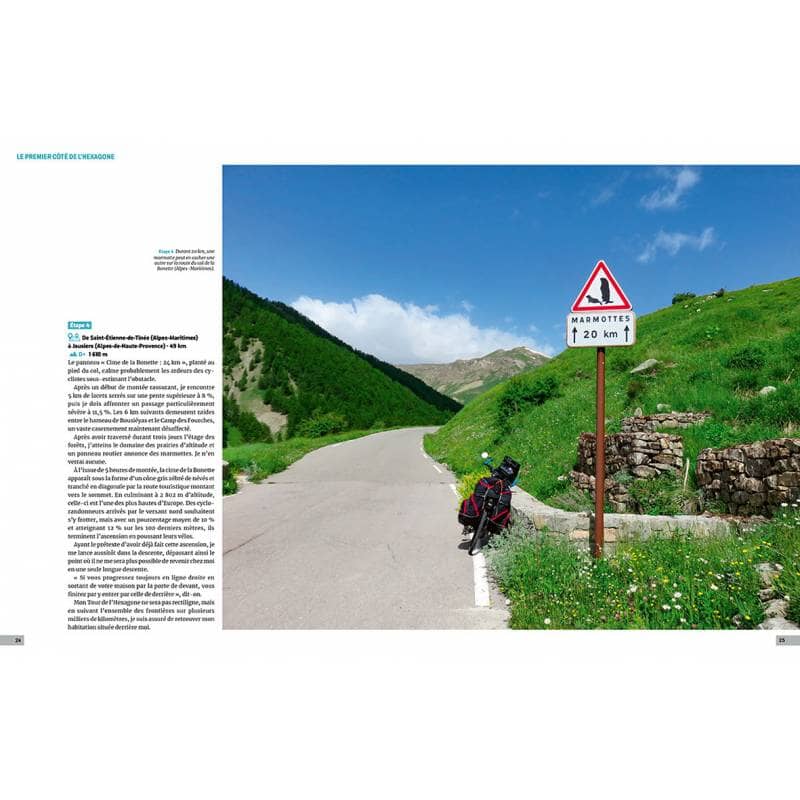 Beau livre - Mon tour de l'Hexagone à vélo | Chamina beau livre Chamina 