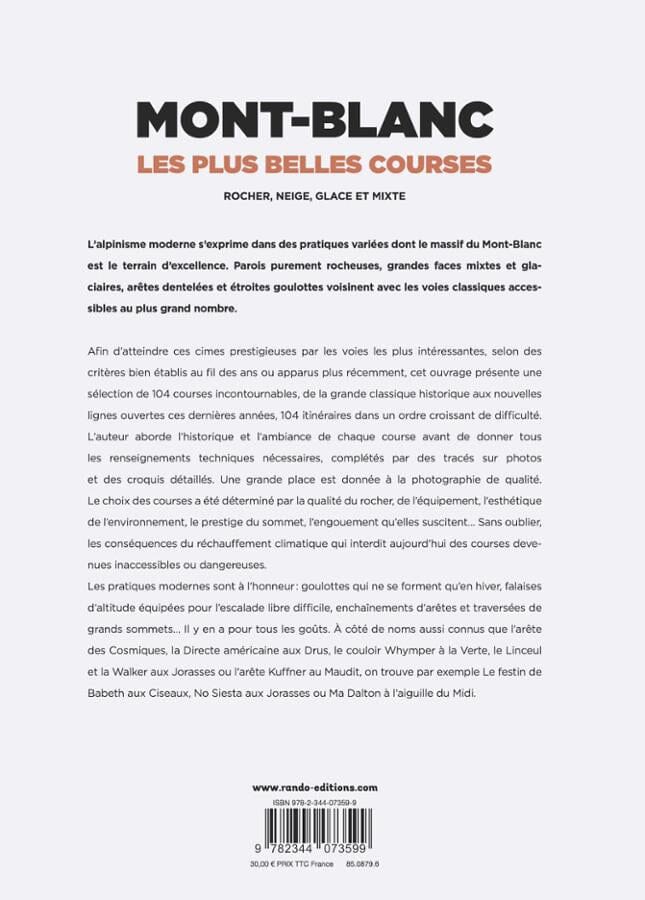Beau livre - Mont-Blanc, les plus belles courses | Glénat beau livre Glénat 