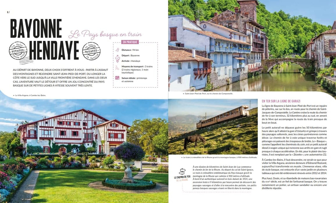 Beau livre - Où aller sans prendre l'avion? 50 itinéraires pour découvrir l'Europe | Larousse beau livre Lonely Planet 