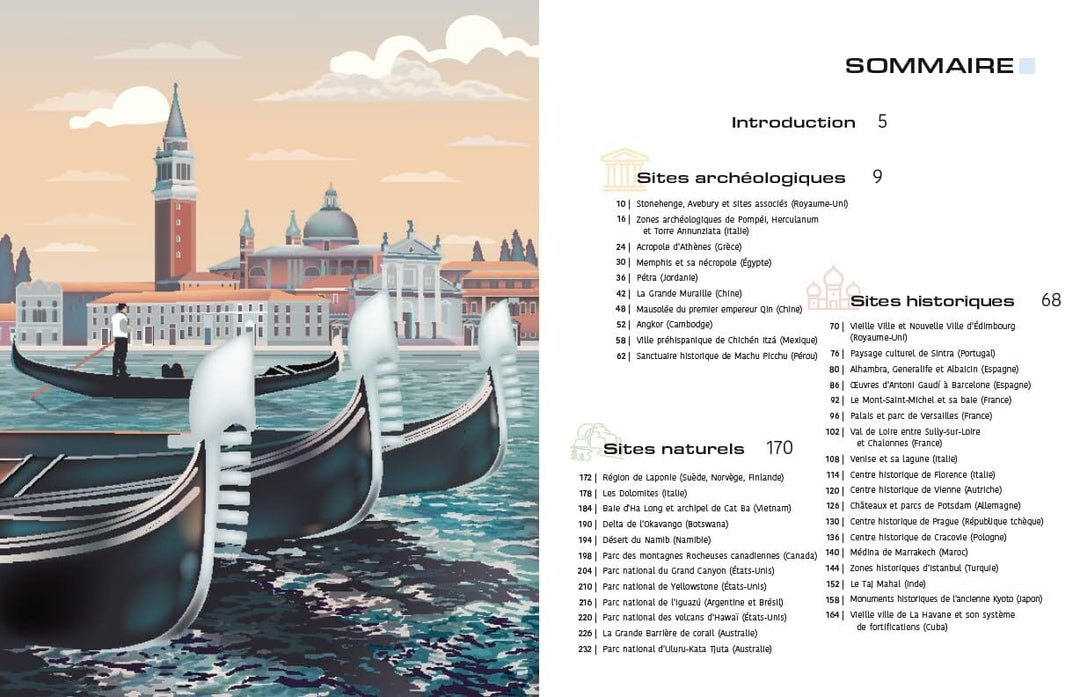 Beau livre - UNESCO : Voyage à travers les trésors de l'Humanité beau livre Dilibel 