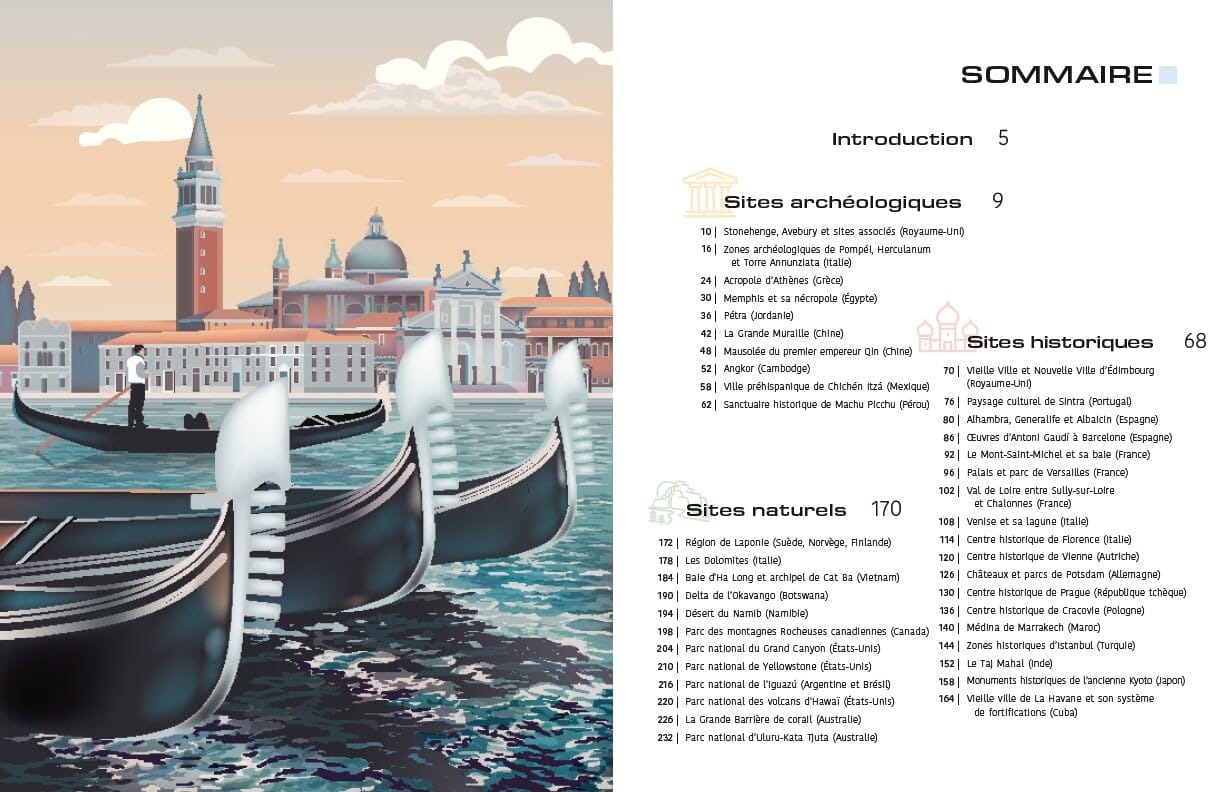 Beau livre - UNESCO : Voyage à travers les trésors de l'Humanité beau livre Dilibel 