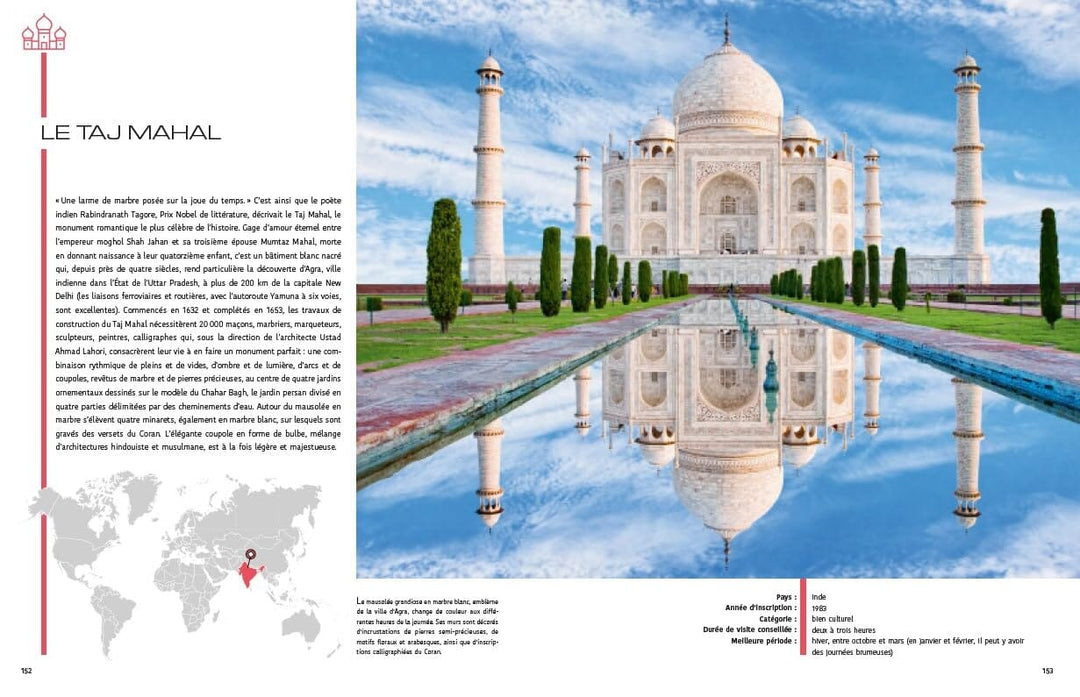 Beau livre - UNESCO : Voyage à travers les trésors de l'Humanité beau livre Dilibel 