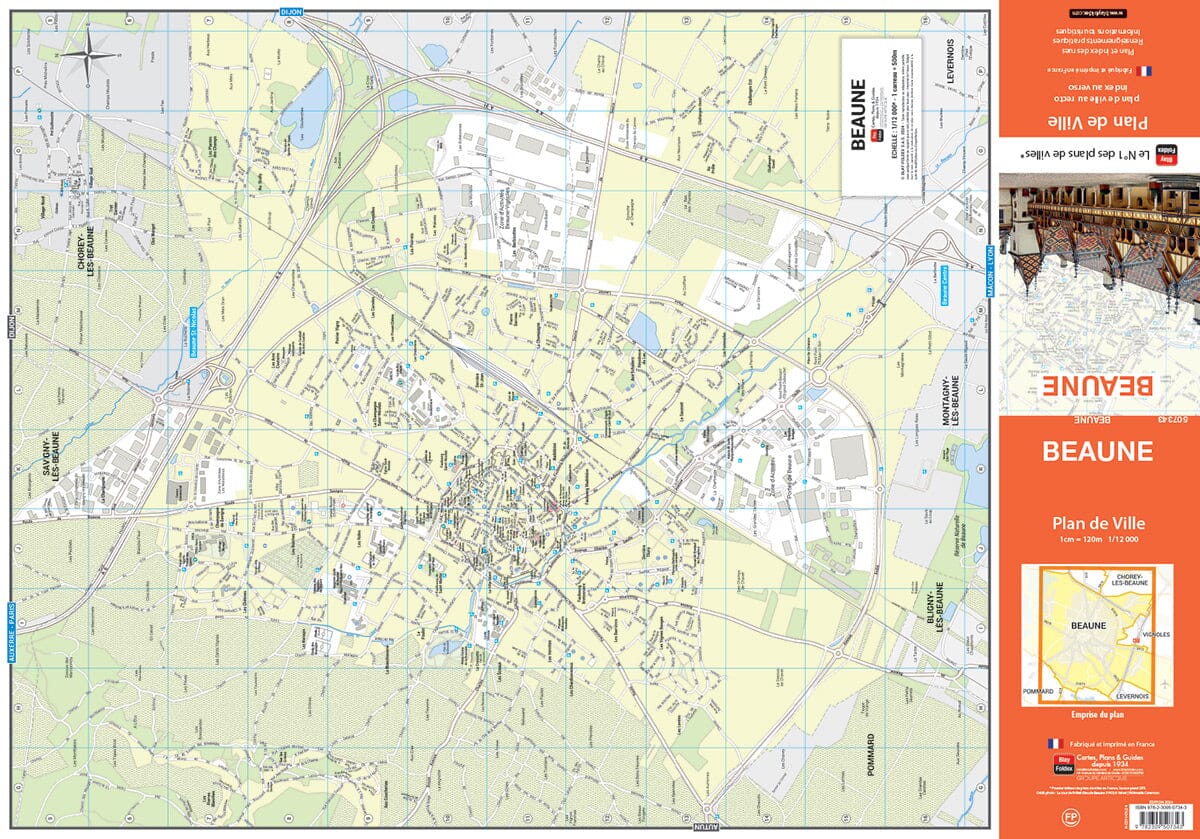 Beaune, Côte-d’Or - Plan de ville | Blay Foldex plan de ville Blay Foldex